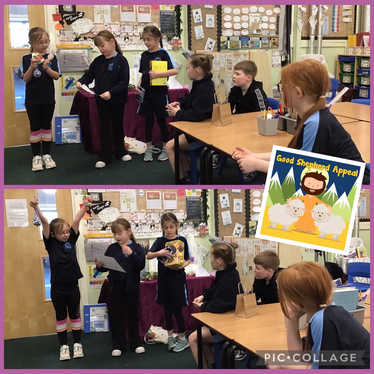 StAugustinesCPS's tweet photo. Mini Vinnies are holding a raffle to raise money for The Good Shepherd Appeal. Raffle tickets are 20p each and there are a variety of chocolate treat prizes. ๐ซ ๐ฅ ๐ฃ #StAugustinesCovenantWithThePoor #StAugustinesMiniVinnies #StAugustinesCST https://t.co/wTzHlgVuZY