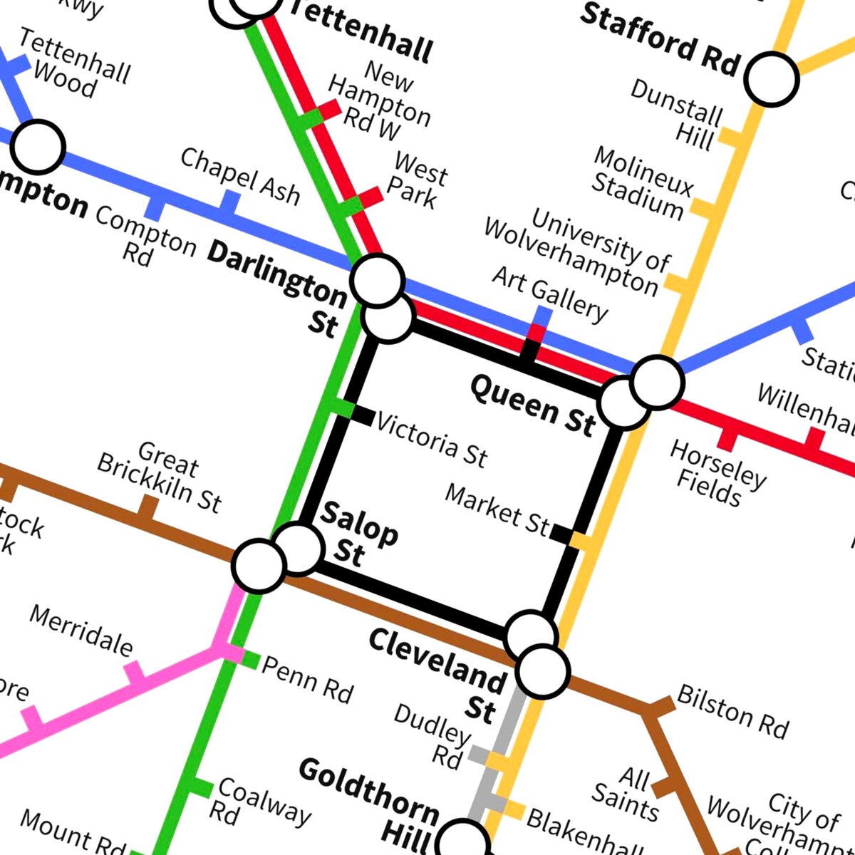 UnderdogStudio3's tweet photo. Wolverhampton Metro Map - Engaging unique art print available in A4/A3 Framed or unframed. Part of our range of 95+ UK Locations ❤️🗺️
https://t.co/LUH6ByfITa

#Wolves #Wolverhampton https://t.co/DEid2EgnlY