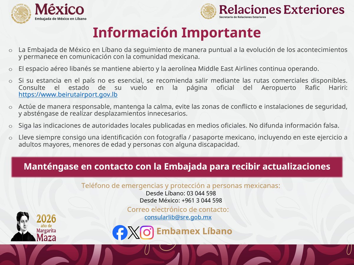 Embamex Líbano tweet media