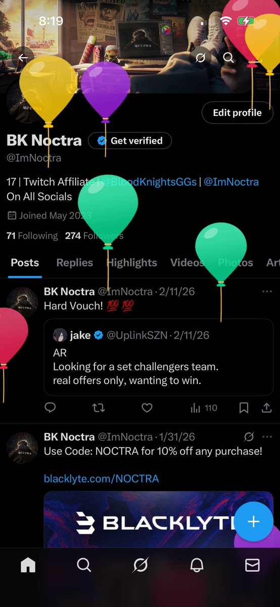 ImNoctra's tweet photo. Holy Shit I’m 18!! https://t.co/VO5tCCGYEi