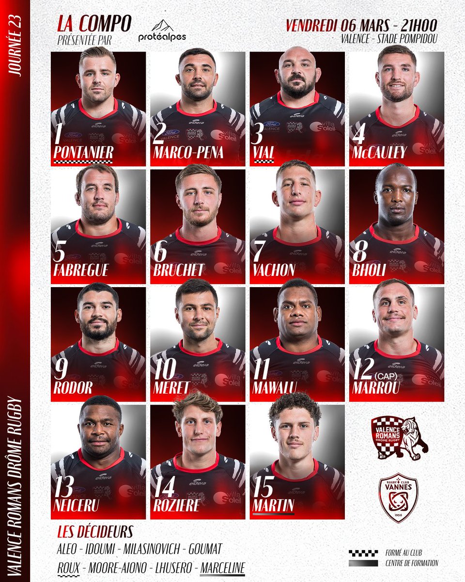 VRDRrugby's tweet photo. ๐๐๐๐๐ prรฉsentรฉe par notre partenaire Protรฉalpes | J.23 PRO D2 VRDR vs @RugbyClubVannes
Dรฉcouvrez les ๐๐ฎ๐บ๐ถ๐ฒ๐ฟ๐ qui dรฉfieront les les Vannetais demain soir ร domicile !
Toutes les infos ici : https://t.co/0PpEUf4Qkv
๐จ๐๐๐๐ ๐ซ๐๐๐๐๐๐
-
#VISERHAUT #VRDRVANNES https://t.co/mG49724nCq