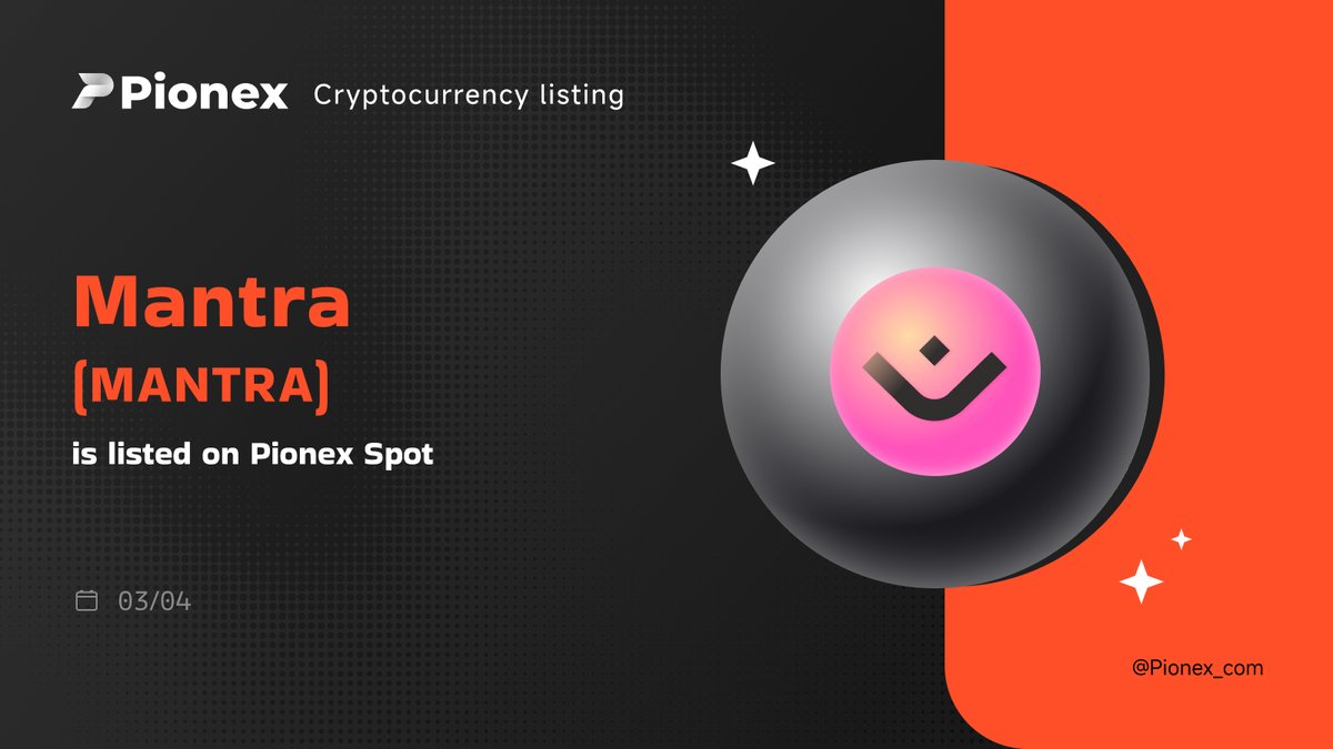pionex's tweet image. 🔥 Pionex has listed $MANTRA @MANTRA_Chain 
 
Trade MANTRA Spot on Pionex:  pionex.com/en/trade/MANTR…
Trade MANTRA Futures on Pionex:  pionex.com/en/futures/MAN…

#MANTRA #Pionex