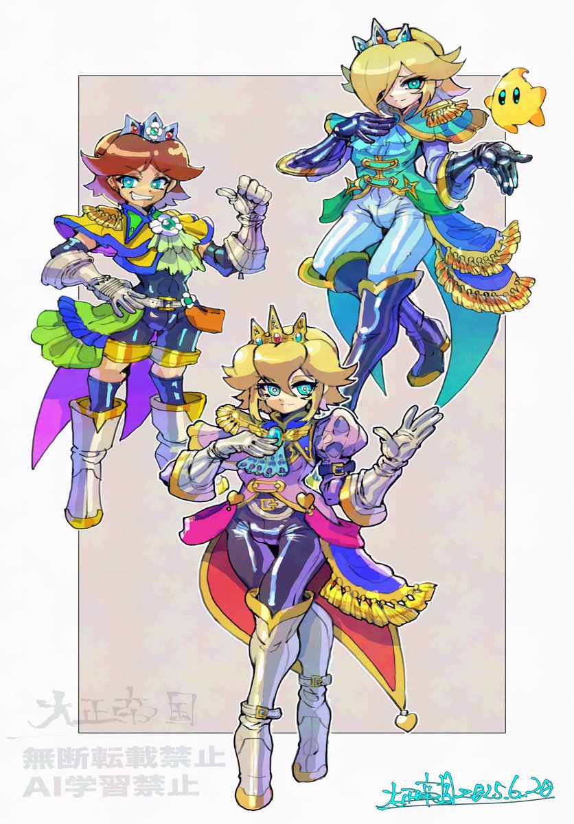 #3月になったから3人並んだ画像を貼ろうぜ
男装スーパーマリオプリンセス🍑🌼🌟 