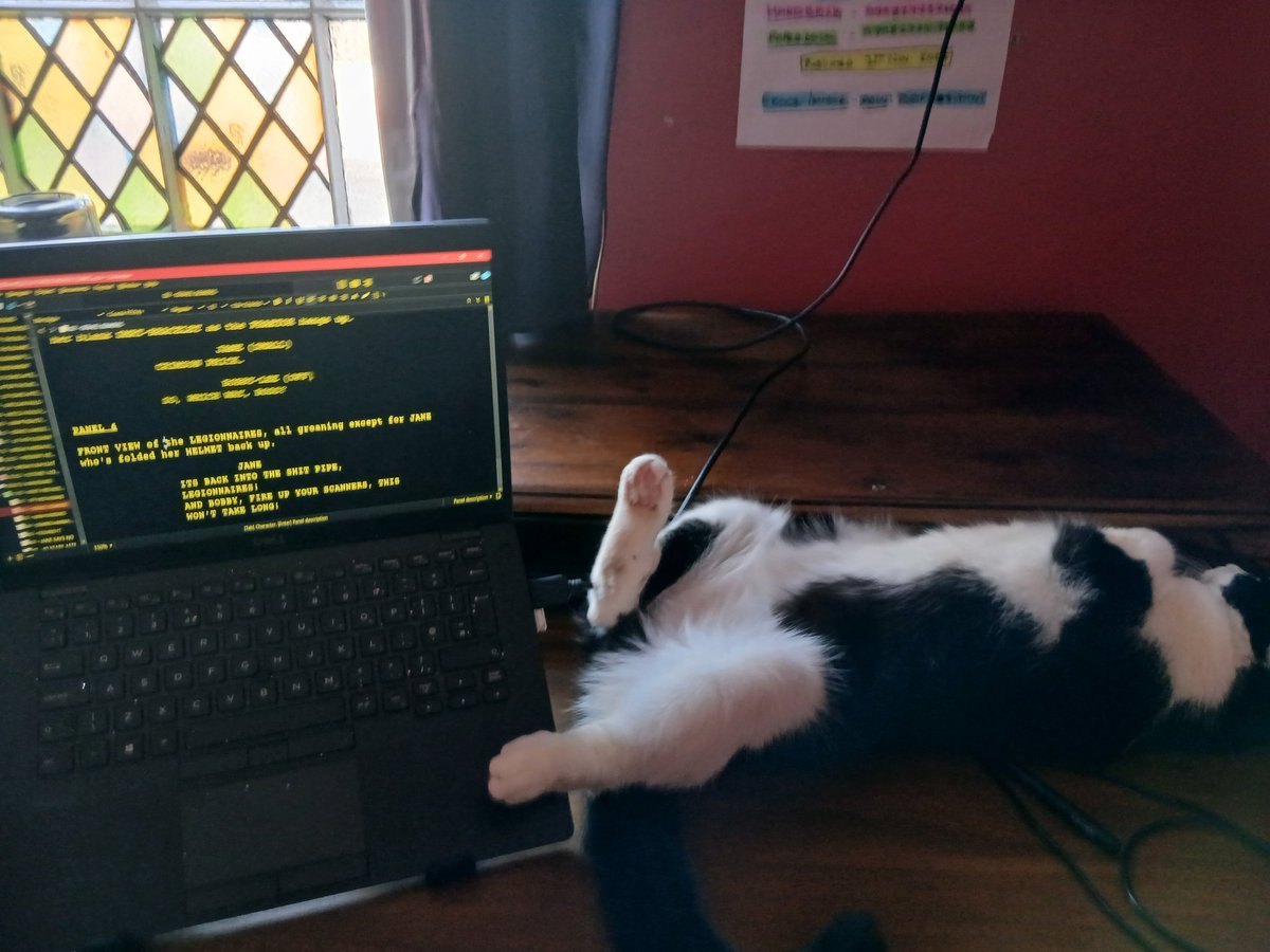 DDLomax's tweet photo. Not a distraction at all...
#tuxedokitty #writingcommunity #Wednesdayhump https://t.co/m4g9kZRWoE
