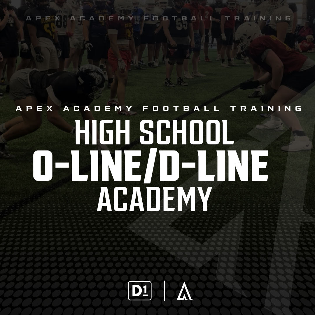 D1Apex's tweet photo. 🔥 D1/Apex HS OL/DL Academy 🔥

A padded, position-specific camp for high school offensive & defensive linemen ready to level up in the trenches. Train in shoulder pads and helmets while developing elite technique and competing in live 1-on-1s.

Focus Areas:
🏈 Run Game & Pass Pro/Pass Rush
🏈 Hand to Hand Combat & Leverage
🏈 Competitive 1-on-1 Battles

📅 Sundays: April 26, May 3, May 10, May 17

6:00–7:30 PM: Fresh/Soph
7:30–9:00 PM: Advanced Underclassmen, Jrs & Srs

📍 Sportsplex Norwalk

Ages: Freshman–Senior

Get in the pads. Own the trenches.

Hit the link to learn more and SIGN UP!

https://t.co/QCkdGHJ1PG