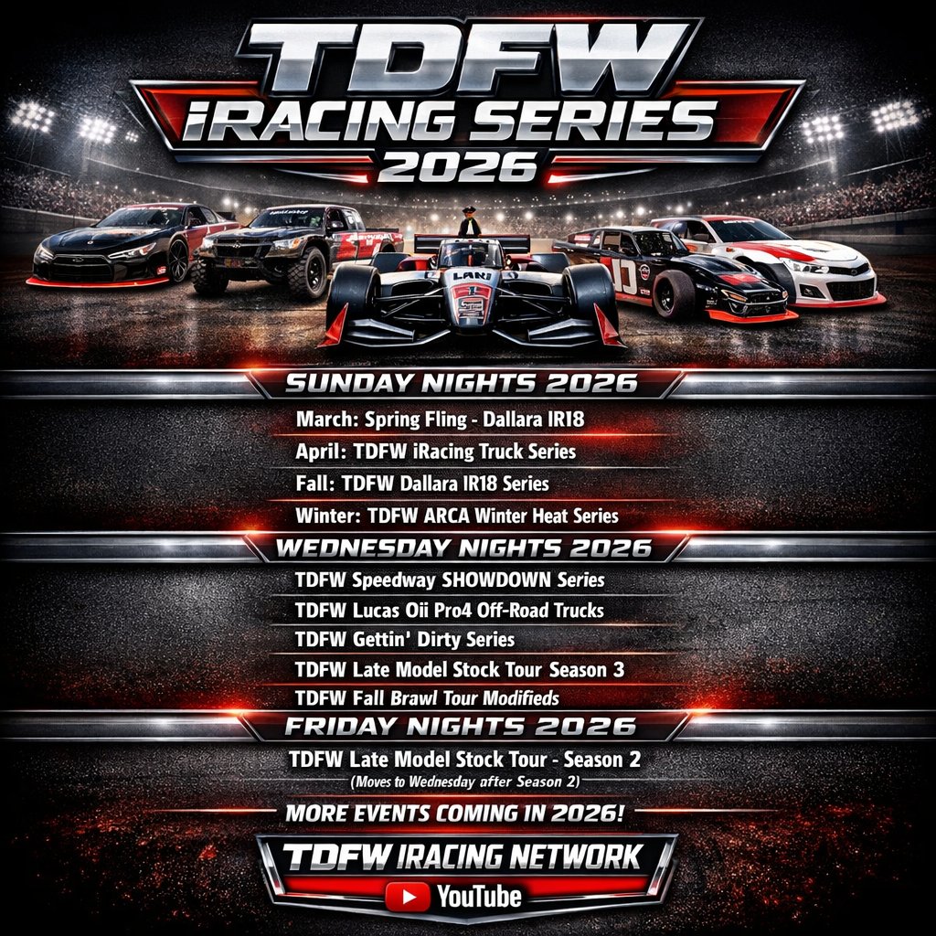 Turn Down For What Iracing Series (TDFW) tweet media