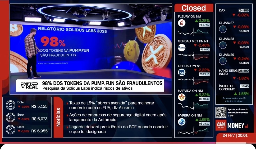 Lcripto25's tweet photo. 👆👆👆Um estudo detalhado mostrou que 98% dos tokens criados na plataforma PUMP FUN são scams.
Estão vendo ai o que falo sempre pra vocês sobre os golpes no mercado de criptomoedas, 99% de todas as criptomoedas são golpes 👀 https://t.co/gEoNedayI8