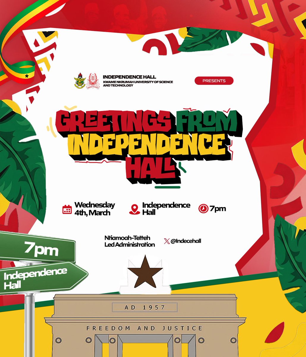 OFFICIAL INDEPENDENCE HALL KNUST tweet media