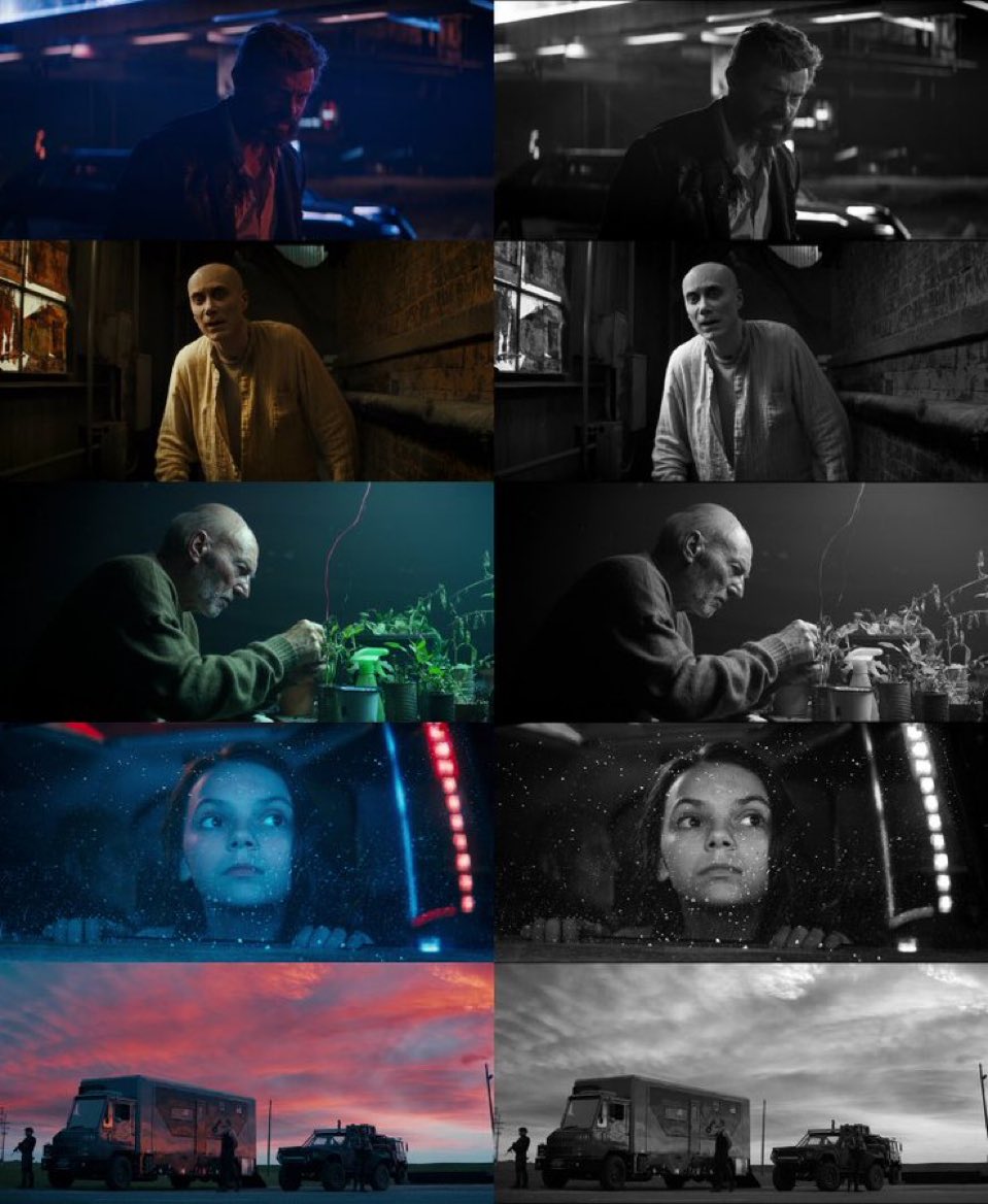 CineHDFR's tweet image. #Logan en noir et blanc c’est un pur régal 🎈