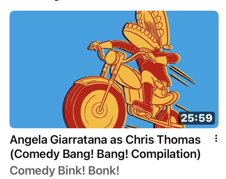 meatballnews93's tweet photo. Angela is playing as Chris Thomas 😅
Angela Giarratana is featured in Comedy Bink! Bonk!’s new youtube video!
#angelagiarratana #christhomas #comedybinkbonk #youtube #comedybangbang
https://t.co/rWB26YXRHp https://t.co/BdMCe2f6Cd