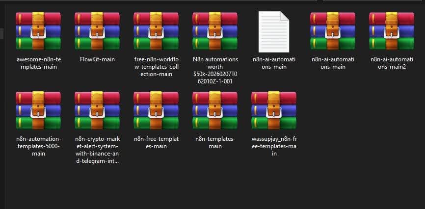 IsraelBuilds's tweet photo. I invested over $900 to Collect 8,000+ n8n Workflow Templates, So You Don’t Have to Start From Scratch

Over the last few years, I invested in gathering and organizing a library of 8,000+ high-quality n8n workflow templates.

If you're building AI automations, CRM systems, scraping systems, or internal business workflows, the heavy lifting is already done.

What’s Inside:
• Full AI / LLM automation systems
• RAG pipelines & autonomous agent frameworks
• Lead handling and CRM automation logic
• Web scraping and research workflows
• Business operations & reporting systems
• Content creation & growth automations
• SaaS & web app support workflows

How It Works
This is NOT a SaaS.
No monthly fees.
No hosted platform.

It’s a local-first reference library.
You simply:
Import the JSON template into your own n8n instance
Plug in your credentials
Customize and deploy
You keep 100% control over your data and accounts.

Categories Included:
• AI / LLM (from simple prompts to advanced agent systems)
• Growth & Marketing automation
• Data scraping & reporting
• Development & product workflows

If you’re serious about automation and don’t want to build every workflow from zero, this will save you months of setup time.

Follow me, check comments and send a dm for details.

#AI #Automation #AIagents #n8n #BuildInPublic