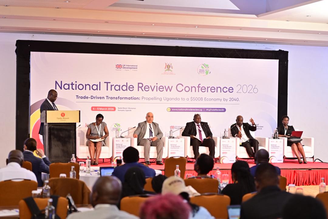 mtic_uganda's tweet photo. In the panel discussion, on the Sub theme: Navigating a Fragmenting Global Trading System: Implementing  Uganda’s Revised Trade Policy for Competitiveness, Resilience, and Inclusive Growth /1

#UGTradeReview26 https://t.co/4YjzMpTzjY