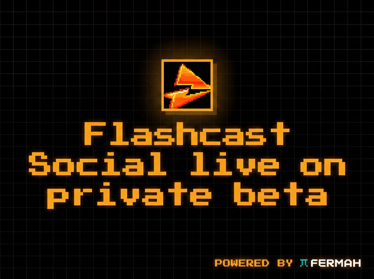 Flashcast Social live on private beta.

Tweet to create. Instant resolutions.

Comment "quest" below for your code → complete quests → join waitlist.

flashcast · social 
<a href="/fermah_xyz/">Fermah</a>