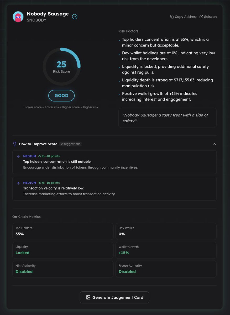 RugJudge AI tweet media