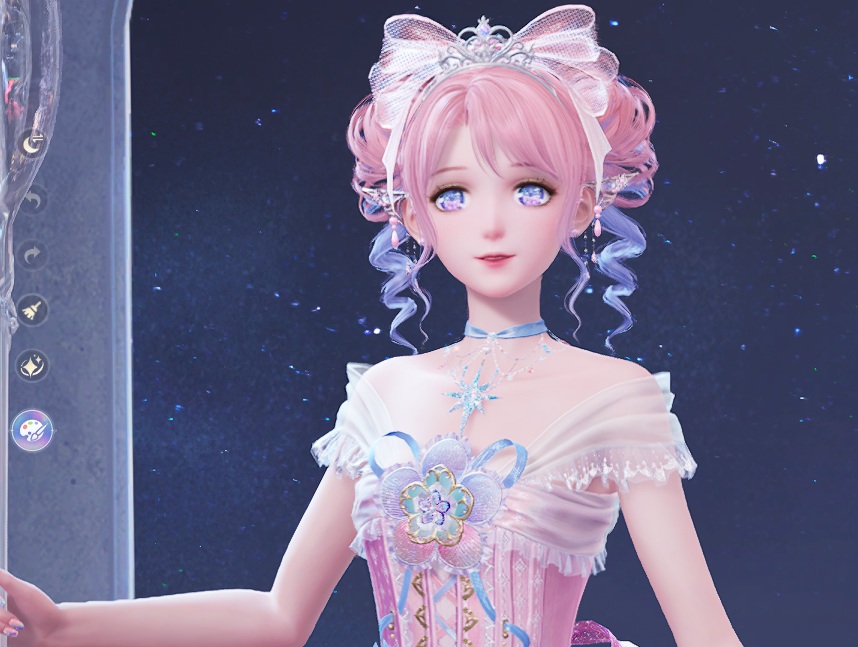 ひとまず20連してカラコン確保！
お誕生日コーデと似合うと思ってたのだよね💖
とってもかわい！！ついでに大きなスプーンも取れた！
…背中のデカリボンも欲しいけど沼の予感;つД｀)
#インフィニティニキ #InfinityNikki