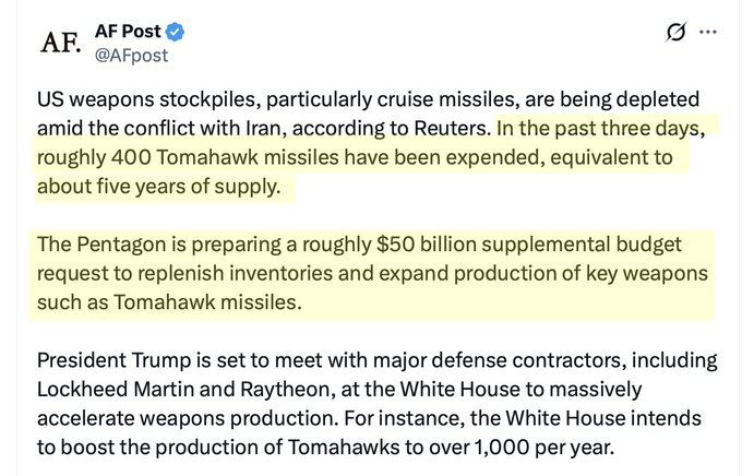 So how does meeting with these leaders AFTER the fact help the current situation with depleted stockpiles?