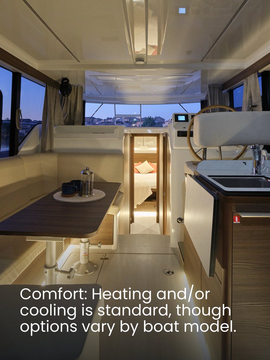 LeBoatVacations's tweet photo. Everything you need for a great escape — already on board. From fully equipped kitchens and comfy cabins, to maps, mooring gear and a team who’ll walk you through it all… it’s all there waiting.

#WhatsOnBoard #LeBoatLife #BeginnerFriendlyBoating https://t.co/VH6sADZ7RT