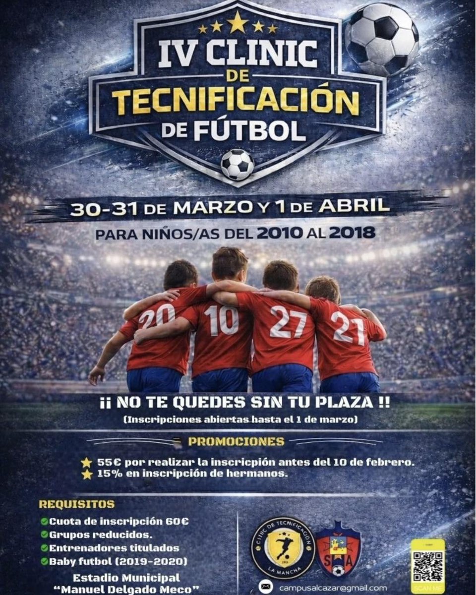 🎙️ Hoy, nuestros entrenadores Pablo Fuentes y Alberto Serrano, se han pasado por los micrófonos de la Cadena SER Alcázar para hablar de la IV edición del Clinic y repasar la actualidad del equipo. 👏🏽🙌🏼

🔗 cadenaser.com/audio/17726283…