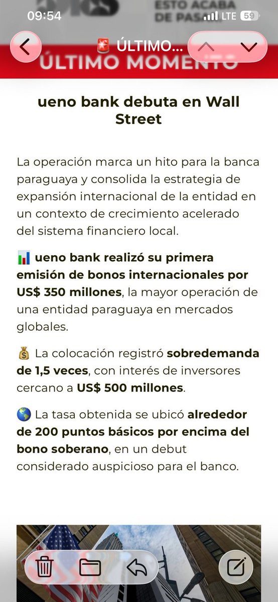 El "Banco Paraguayo de todos" desembarca en Wall Street y se pone a la vanguardia internacional.