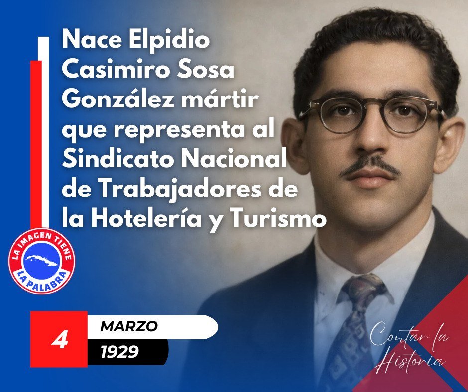4 de marzo de 1929: Nacimiento de Elpidio Sosa, mártir de las acciones del ataque al Cuartel de Bayamo. #Cuba <a href="/MinturCuba/">Ministerio Turismo</a>