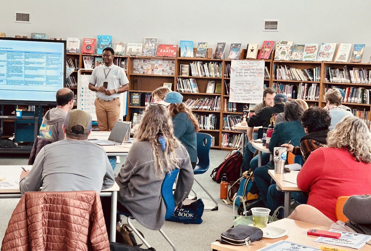 ESessomsJr's tweet photo. The March 3, 2026 Asheville City Schools Professional Learning Day was focused on supporting teachers and staff on strategies to improve student outcomes with Dickson &amp; Hall Fletcher Elementary, Giving Students Access to Learning Targets &amp; Ongoing Checks for Understanding. 📕 🏫 https://t.co/0sGXTQfZq4