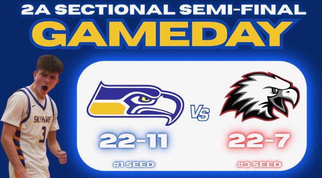 JHSSkyhawkBball's tweet photo. 🚨 SECTIONAL GAMEDAY 🚨

🆚 Aurora Christian (22-7)
⏰ 7:00pm
📍 Mendota High School https://t.co/vr1oH5FLwh
