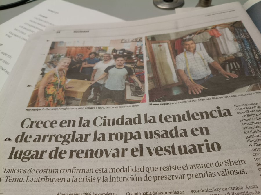 Elegante manera de decir que la gente no tiene un mango ni para comprar ropa