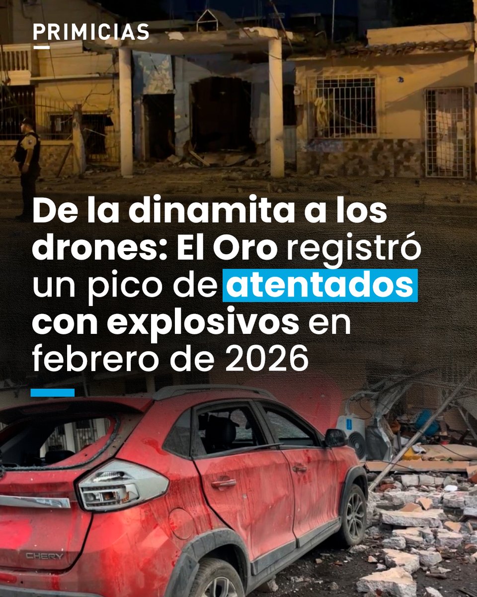 La Policía reportó al menos 20 ataques con explosivos en El Oro en ...