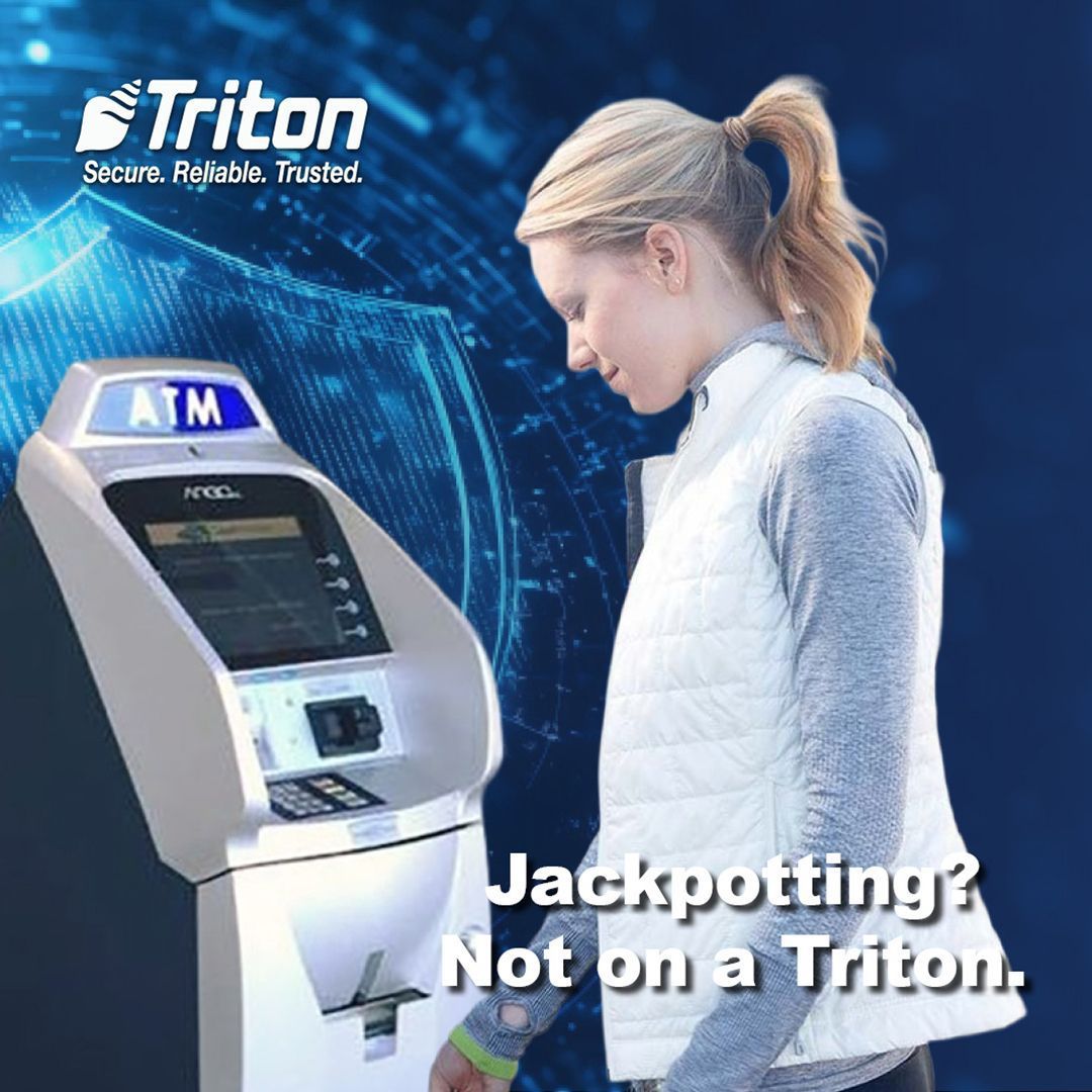 TritonGurus's tweet photo. What’s the cost of a #Jackpotting attack?

#Triton #ATM owners never have to find out.
✔️ #ZeroBreaches
✔️ #AdvancedEncryption
✔️ Locked down #OS 

Backed by #AmericanMade #Quality. Engineered to #PreventBreaches 
➡️ https://t.co/JWN7eIGDrJ 
#Security #Protection #Reliability https://t.co/lGSYZJwfLt