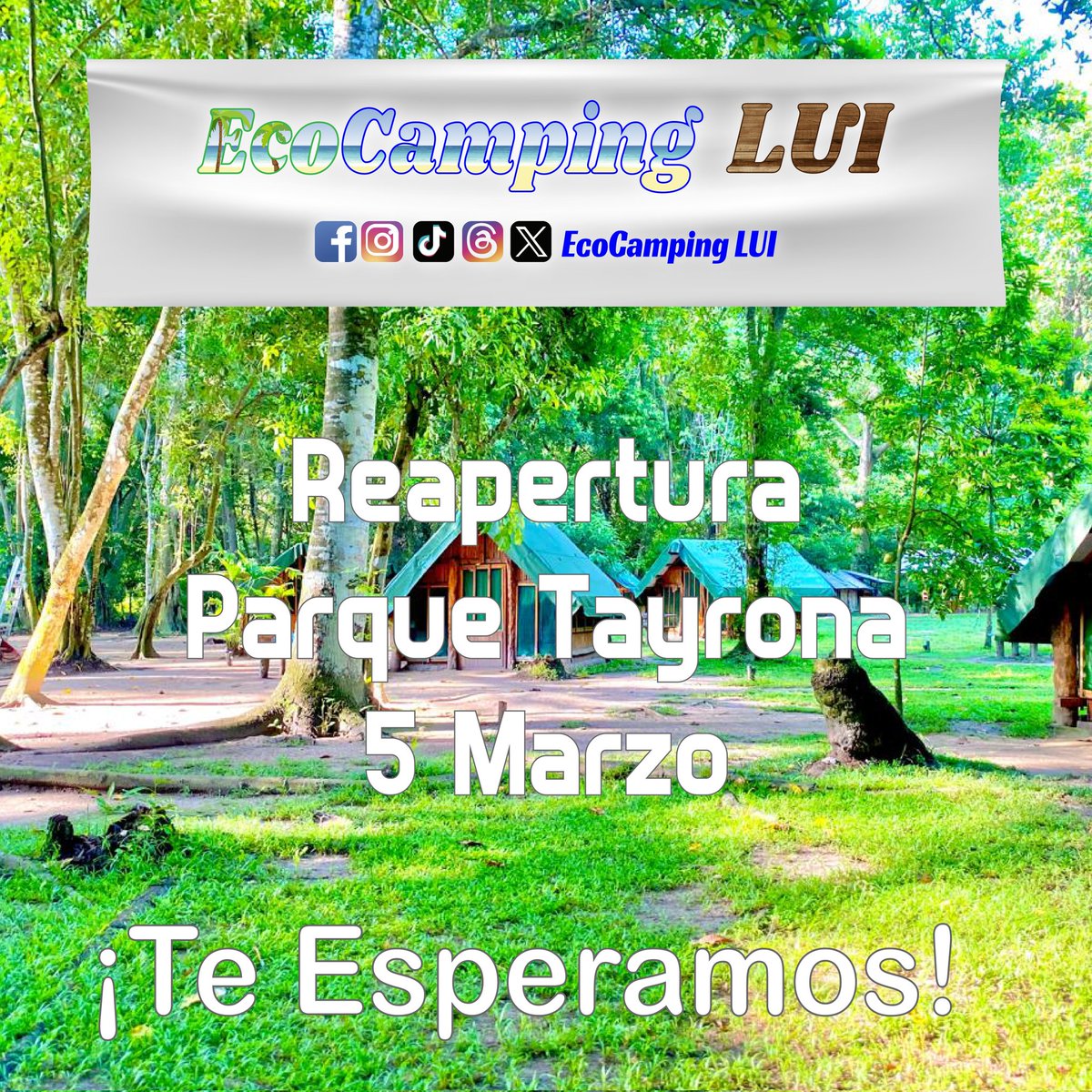 ecocampinglui's tweet photo. Reapertura #ParqueTayrona Jueves 5 de Marzo Te Esperamos!
#SantaMarta #TayronaPark #Turismo #Playa https://t.co/ec5nxVJYm4