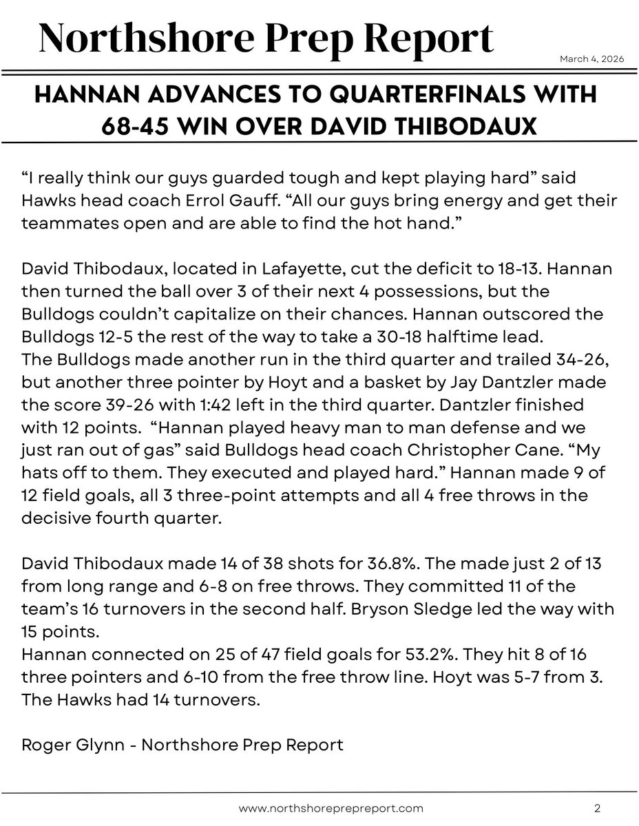 Northshore Prep Report tweet media