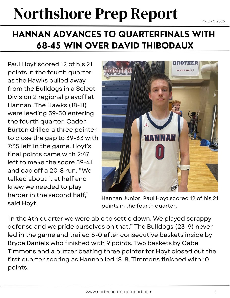 Northshore Prep Report tweet media