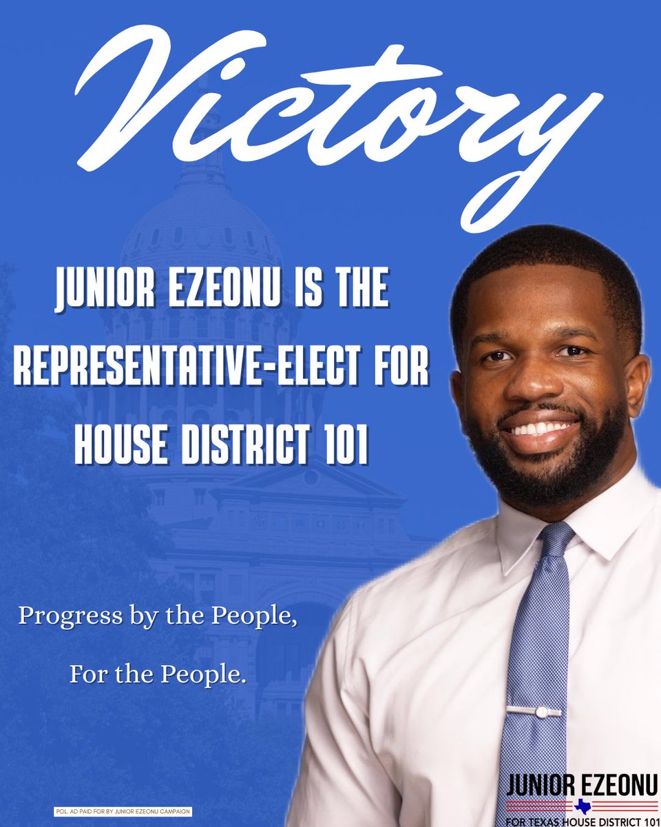 We did it, guys! We won!

Thank you to everyone who believed in our campaign, volunteered your time, donated your money, voted, and told a friend to vote as well. This victory is your victory, and I thank you for your support.

God bless you all.