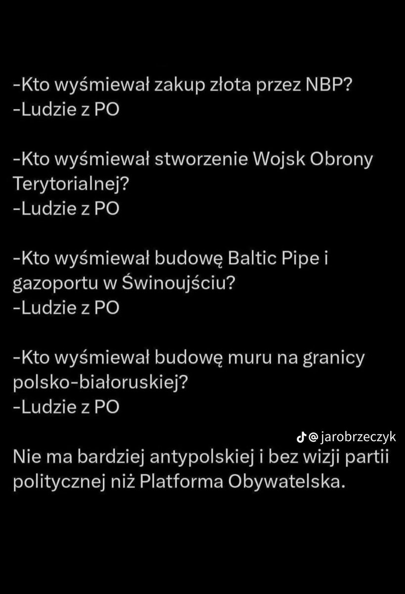 Jak można wierzyć tym zdrajcom z KO??