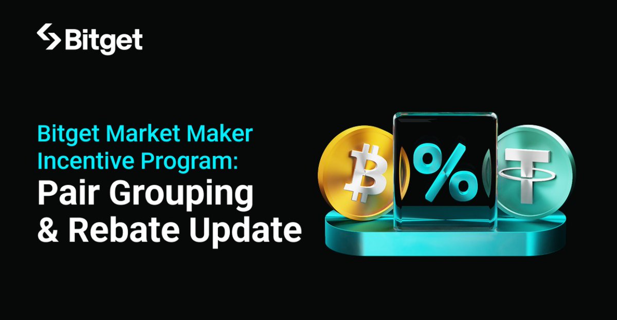 CoinGapeMedia's tweet image. 🚨 @Bitget Rolls Out Group-Based Maker Rates to Boost #Liquidity Across Spot and Futures

The #exchange said the change aims to deepen order-book liquidity, improve execution quality, and tailor incentives for #professional market makers.

Know more in comments 👇