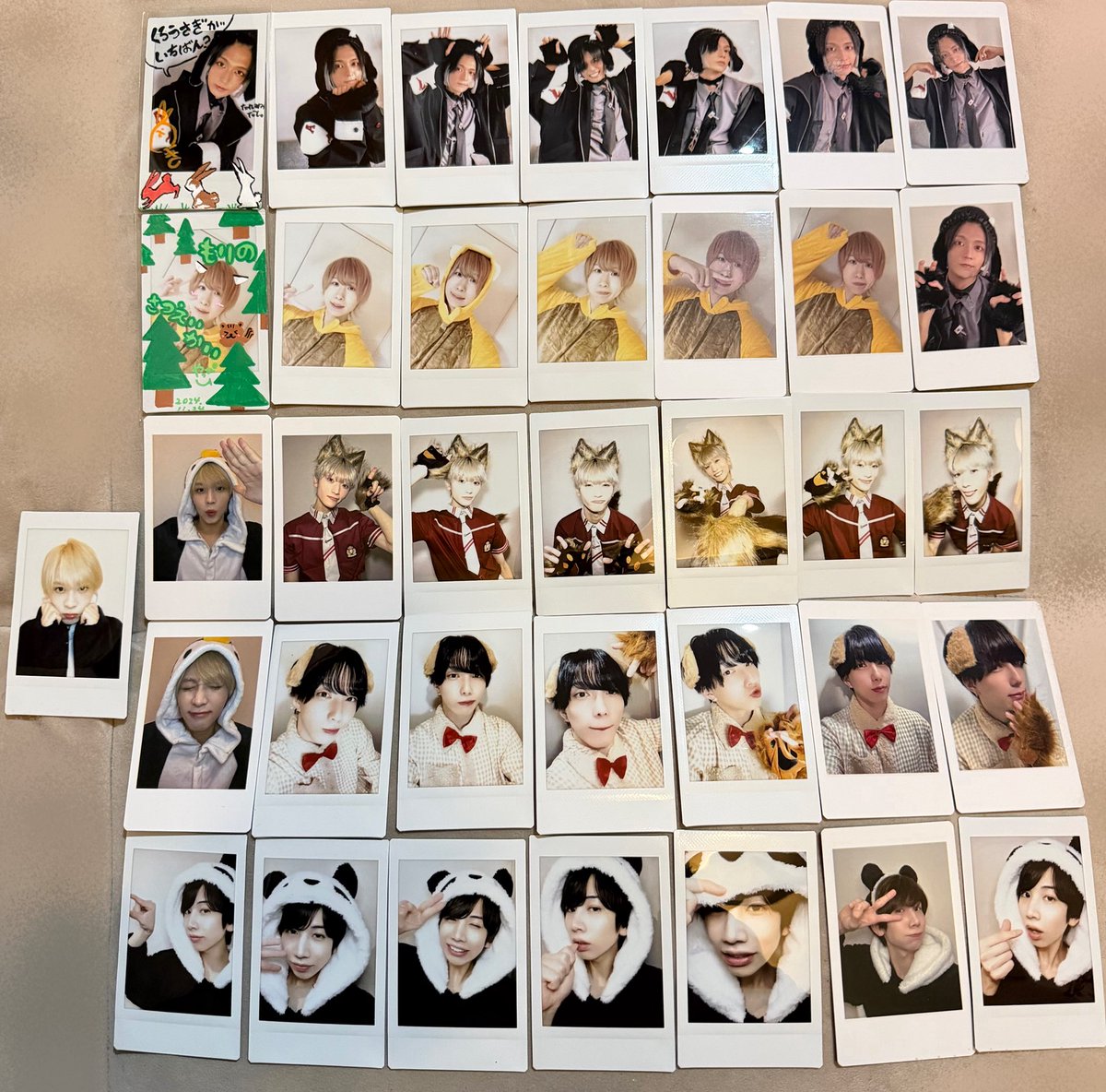 ラムネ商店街 ハピカ チェキ 【譲】橙 青 赤 桃 紫 黄 【求】〜定価