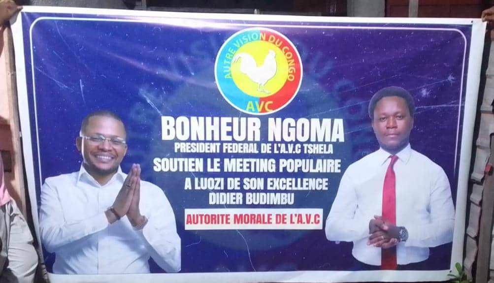 GabrielMavinga3's tweet photo. Le jeune fédéral de l'AVC Tshela Monsieur Bonheur NGOMA soutient le meeting populaire de son Autorité Morale Me Didier Bidimbu Ministre des sports et loisirs qui se tiendra ce samedi 07 mars 2026 à LUOZI au terrain BIDIMIO. https://t.co/6ToE7sT2Ys