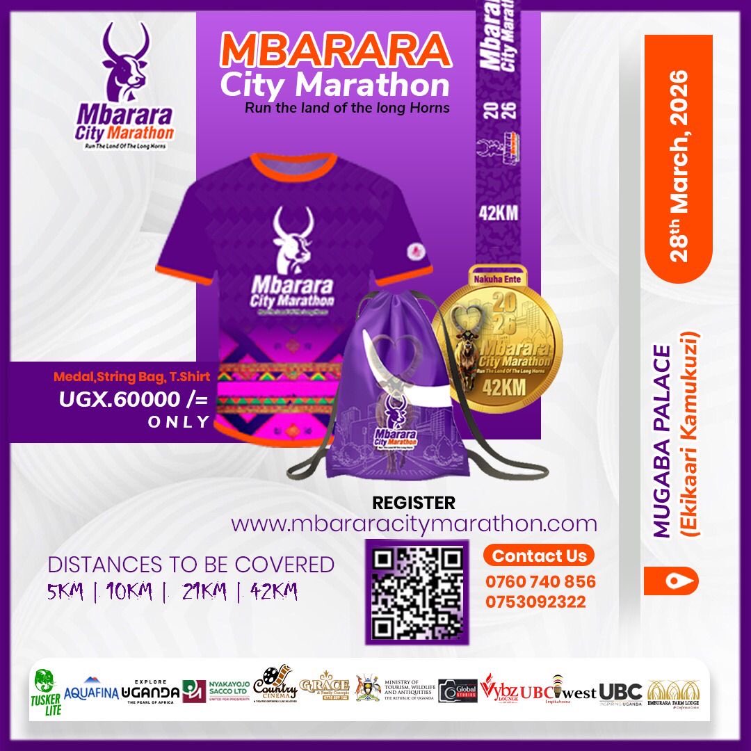 Nyakayojosacco's tweet image. #PickYourKitNow
The Mbarara City Marathon is getting hype. Swing by Nyakayojo SACCO - Mbarara City branch, opposite UEDCL offices, &amp;amp; grab your running kit now. Chill with us, grab a cold drink, and experience top-notch customer care. #PartnerWithUs #NyakayojoSACCO2026 #NakuhaEnte