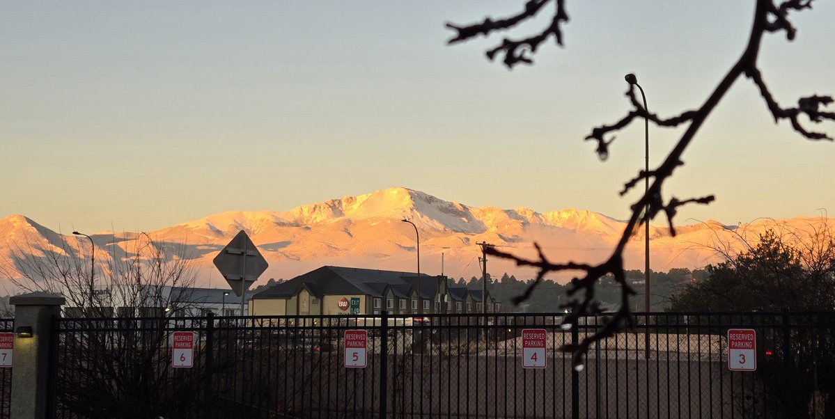 What. A. Morning! More pics from an 11 News crew member (first) and myself. The dew on the trees is a lovely sight too!
