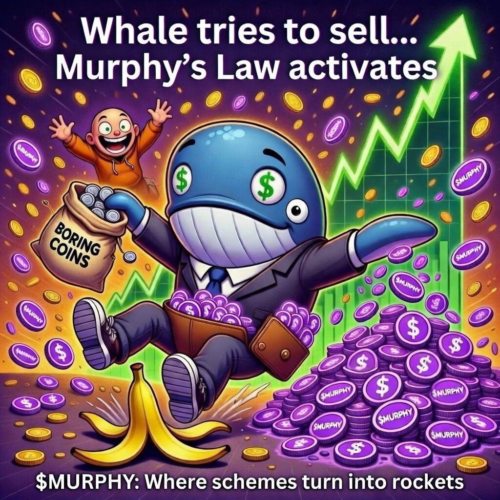 whales pressing sell button…

murphy pressing launch button 🚀

wrong move.

$MURPHY to the sky.

ca: 5e5fg97UgQMsFCYdKwmQraGpgHKHWHt1gUJDgoaGpump