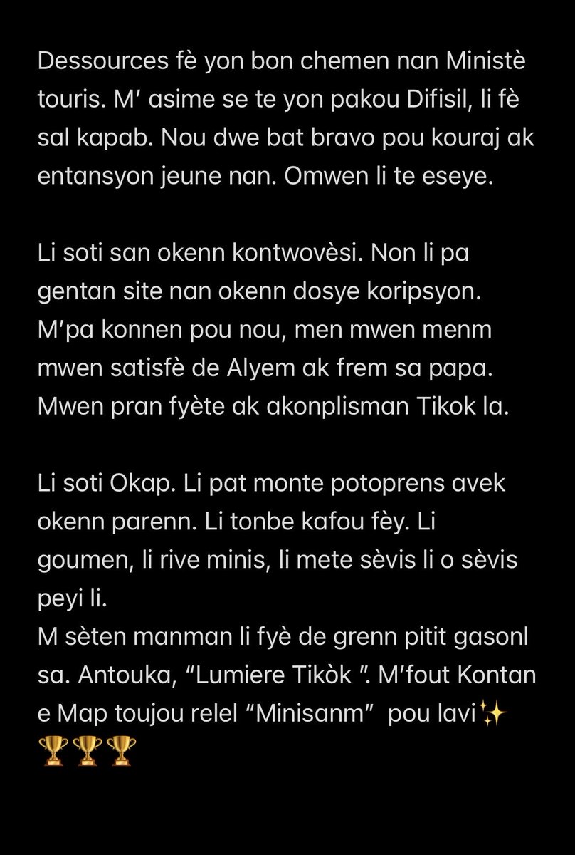 dr_djoe's tweet photo. @jhdessources  Bay Valè Valè 👏🏾 https://t.co/fWjFfLAdQv
