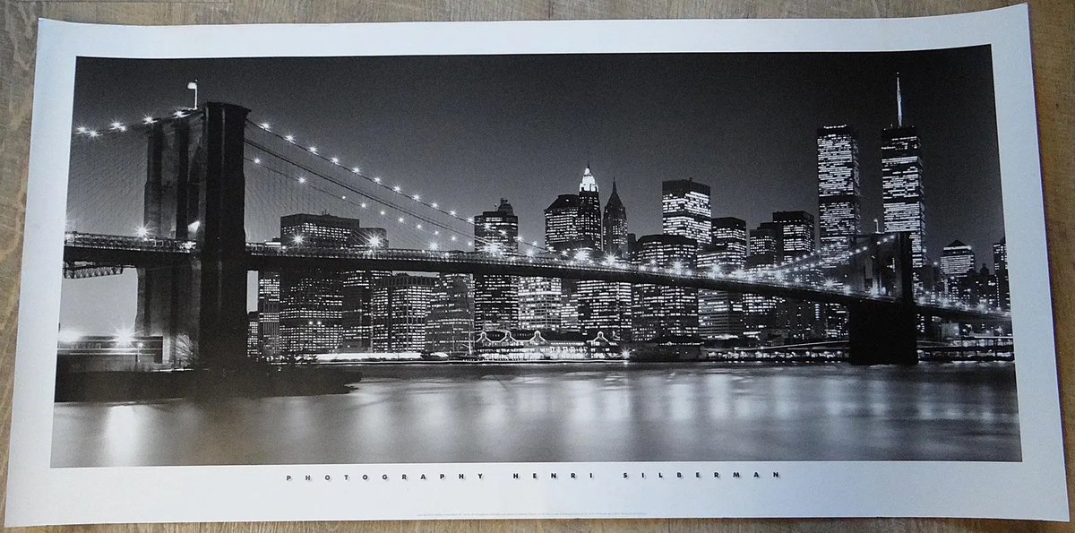 marieartcollec1's tweet photo. Iconic 1999 Brooklyn Bridge + Manhattan skyline – a haunting pre-9/11 B&W panoramic photo by Henri Silberman.
Shop here: https://t.co/q7TcmR6rah #NYC #BrooklynBridge #BlackAndWhitePhotography #VintagePhoto #Pre911 #NewYorkSkyline #ArtForSale #EtsyFinds #HistoricalPhotography https://t.co/F3lQqzZfTB