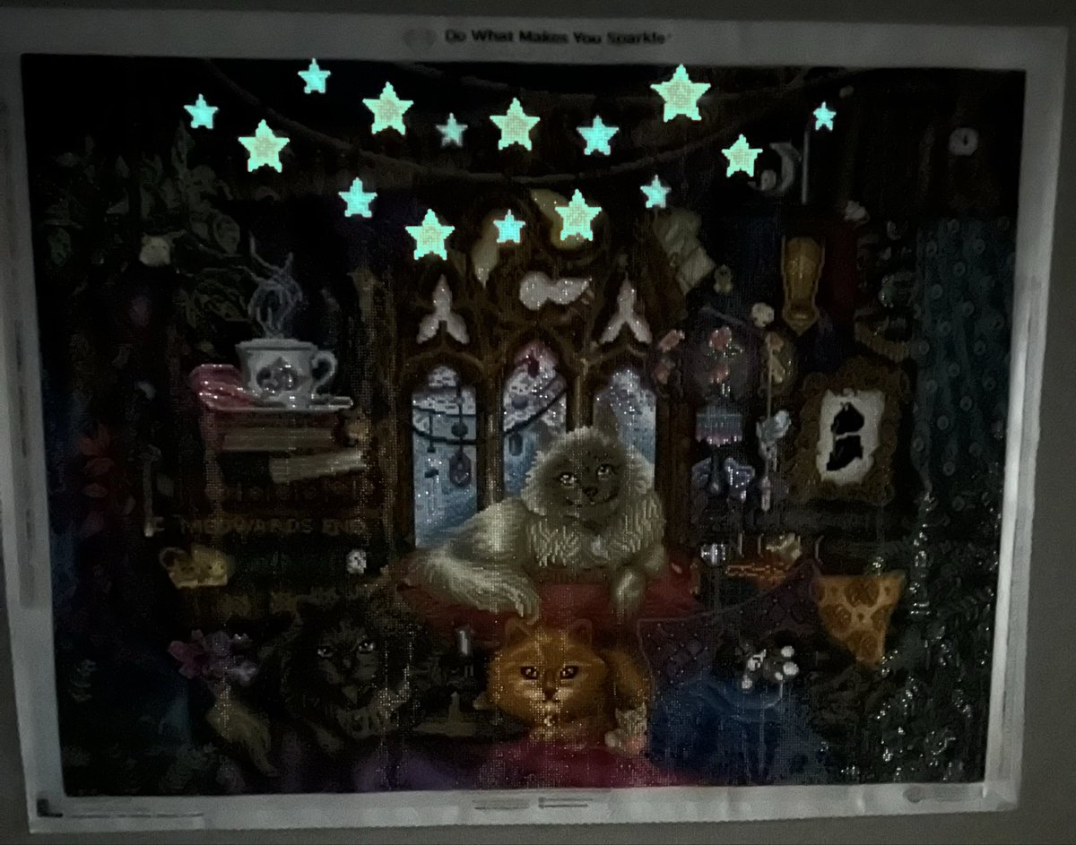 楽しく完成出来ました💎 #ダイヤモンドアート🛍DAC 🖼Cats 📐87cm×65cm