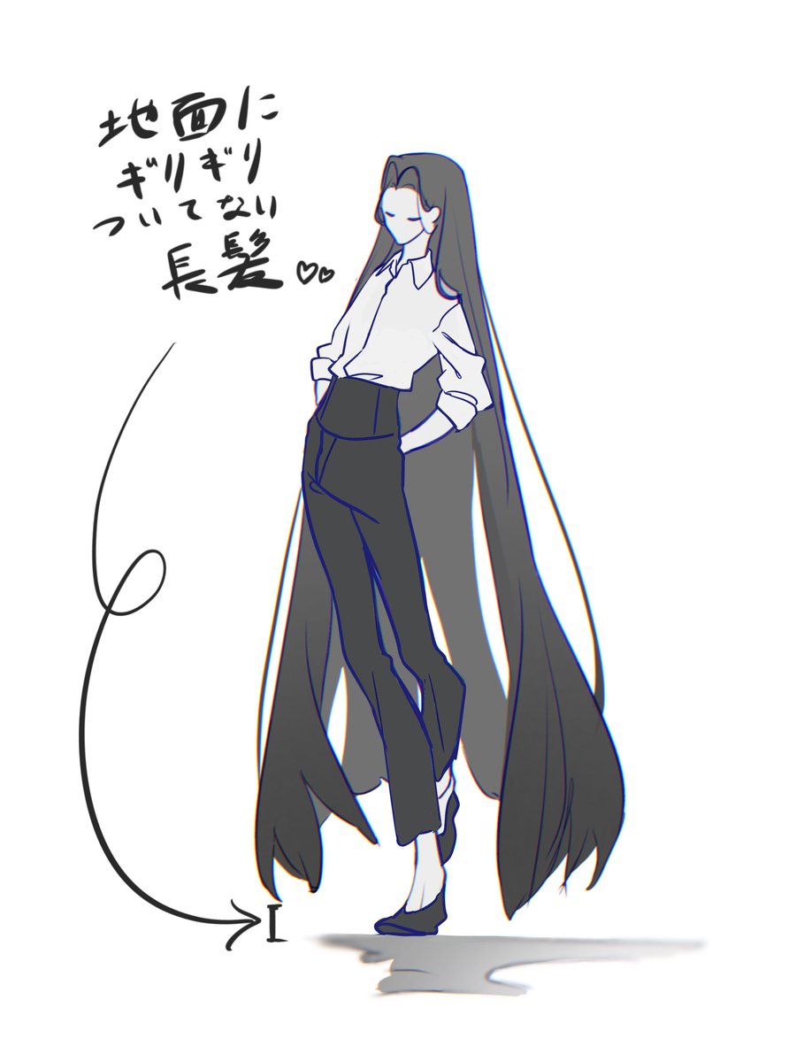 Karaba_nea's tweet photo. うちの創作あるある
妖精さんとか人間よりも上位種族のキャラはこの長さになりがち

ついでに現実的ではないけど毛先にいくにつれてもったりしてると可愛い https://t.co/Y3br3lXvtS