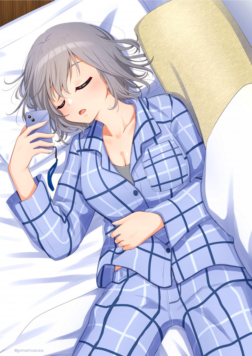 「寝落ち」|護摩所あすか@天色ﾀﾞｲｱﾘｰ⑬巻発売中のイラスト