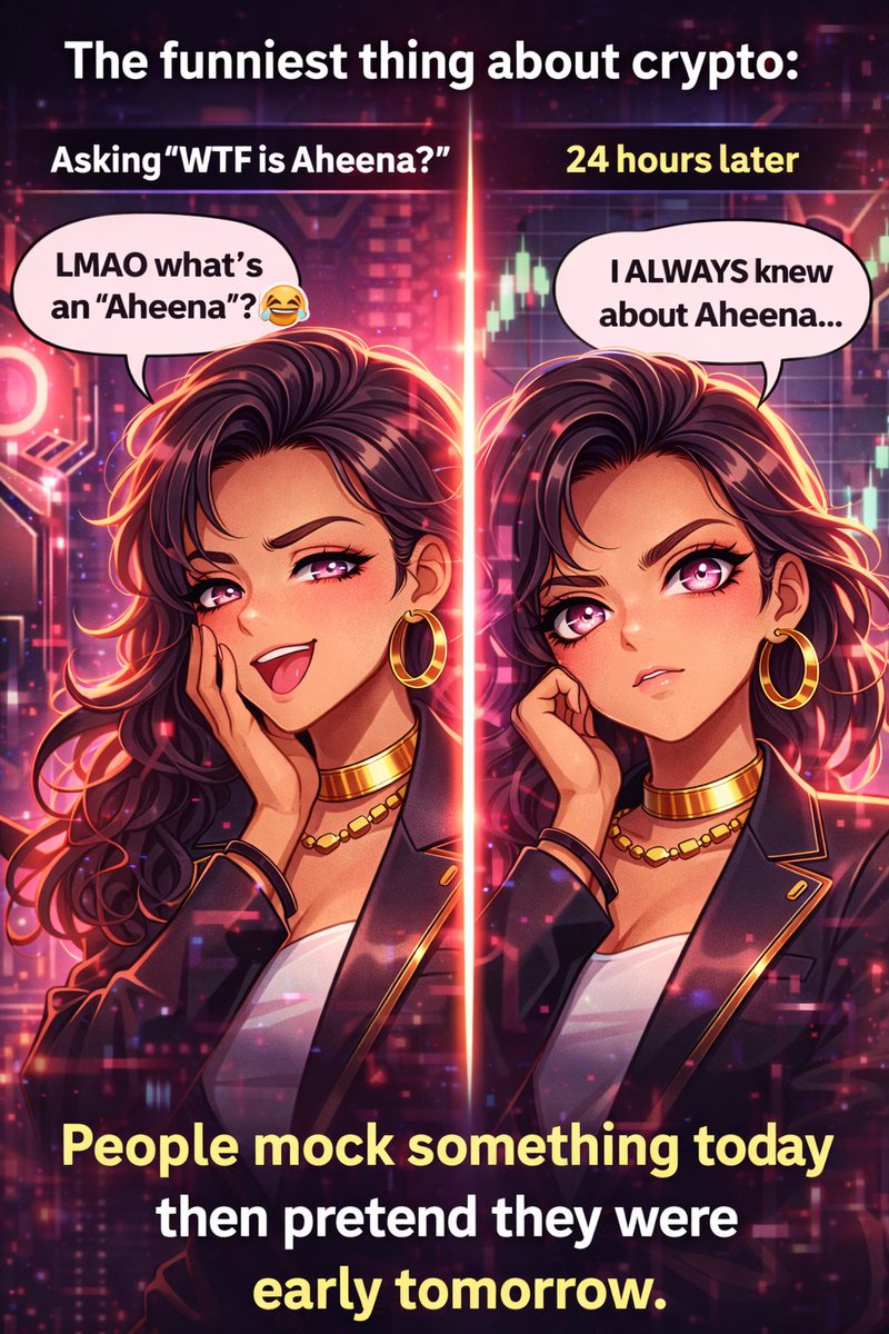 ar94595's tweet photo. Which side of this meme are you?

Left: “What’s Aheeena?”
Right: “I knew from the start.”
Be honest.

#aheeena #flubby #memecoins https://t.co/vRH8vYKUwN