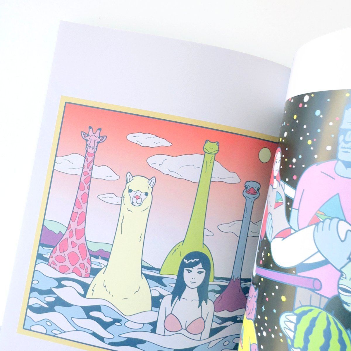 Araki イラスト ペーパー Mizuho 北欧 北の海の巨獣たち