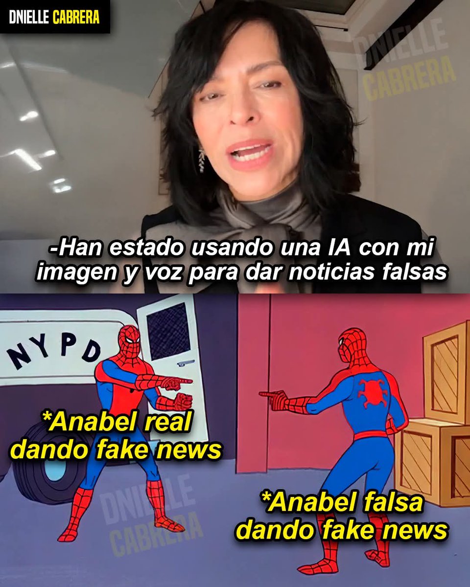 Que difícil es distinguir la Anabel Hernández IA de la Anabel Hernández real. 🧐