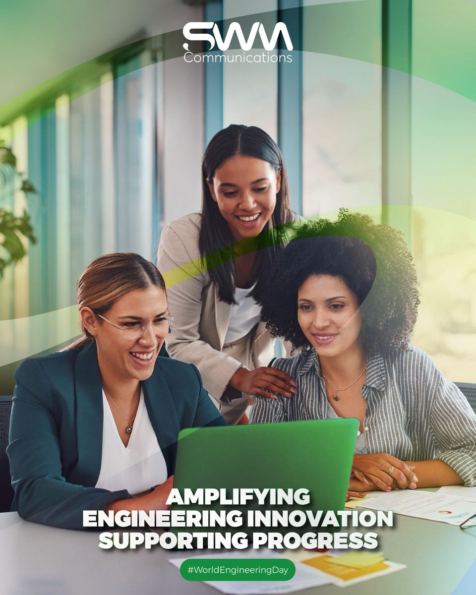 SWMComs_'s tweet photo. Today we   celebrate World Engineering Day and the engineers shaping our world. We are   proud to support the engineering sector by amplifying ideas and innovation   through strategic communication.

#WorldEngineeringDay 
#WePromoteYou 
#DigitalMarketing   
#Collaboration https://t.co/NmgzMWr0Jl