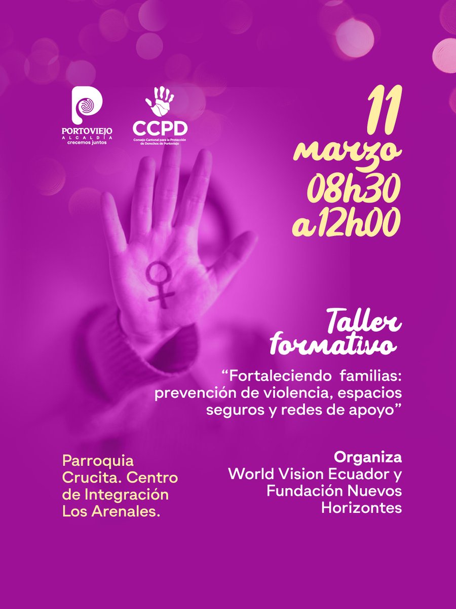 ccpdportov's tweet photo. Hoy iniciamos una agenda especial de actividades en conmemoración del Día Internacional de la Mujer.
Del 4 al 13 de marzo, viviremos espacios de encuentro, reflexión y reconocimiento para celebrar la fuerza, el liderazgo y el valioso aporte de las mujeres en nuestra sociedad. https://t.co/Z0wV6StBo4
